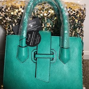 Audrey Satchel- Teal by K-Carroll Accessories